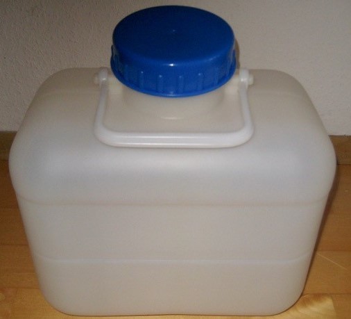 Profi Wasserkanister 10 Liter DIN 96 transparent Bügel